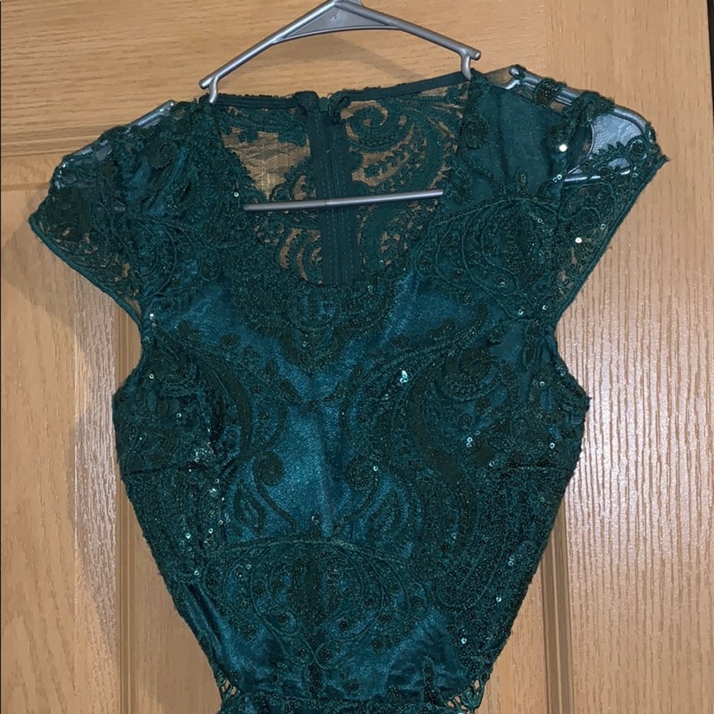 Green sequence dress - Picture 4 of 4